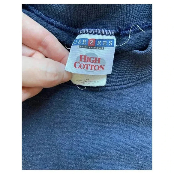 Vintage-style Loyola Sacred Heart Crewneck Sweatshirt Navy Blue Green Size XL - Picture 6 of 9